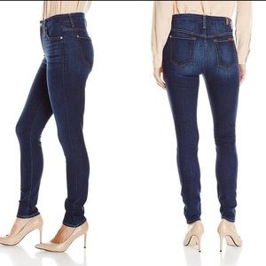 7 For All Mankind The Skinny Dark Wash Jeans